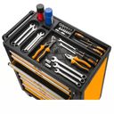 Fahrbarer Werkstattwagen für Werkzeuge inkl. 239-teiligem Werkzeugset, 7 Schubladen