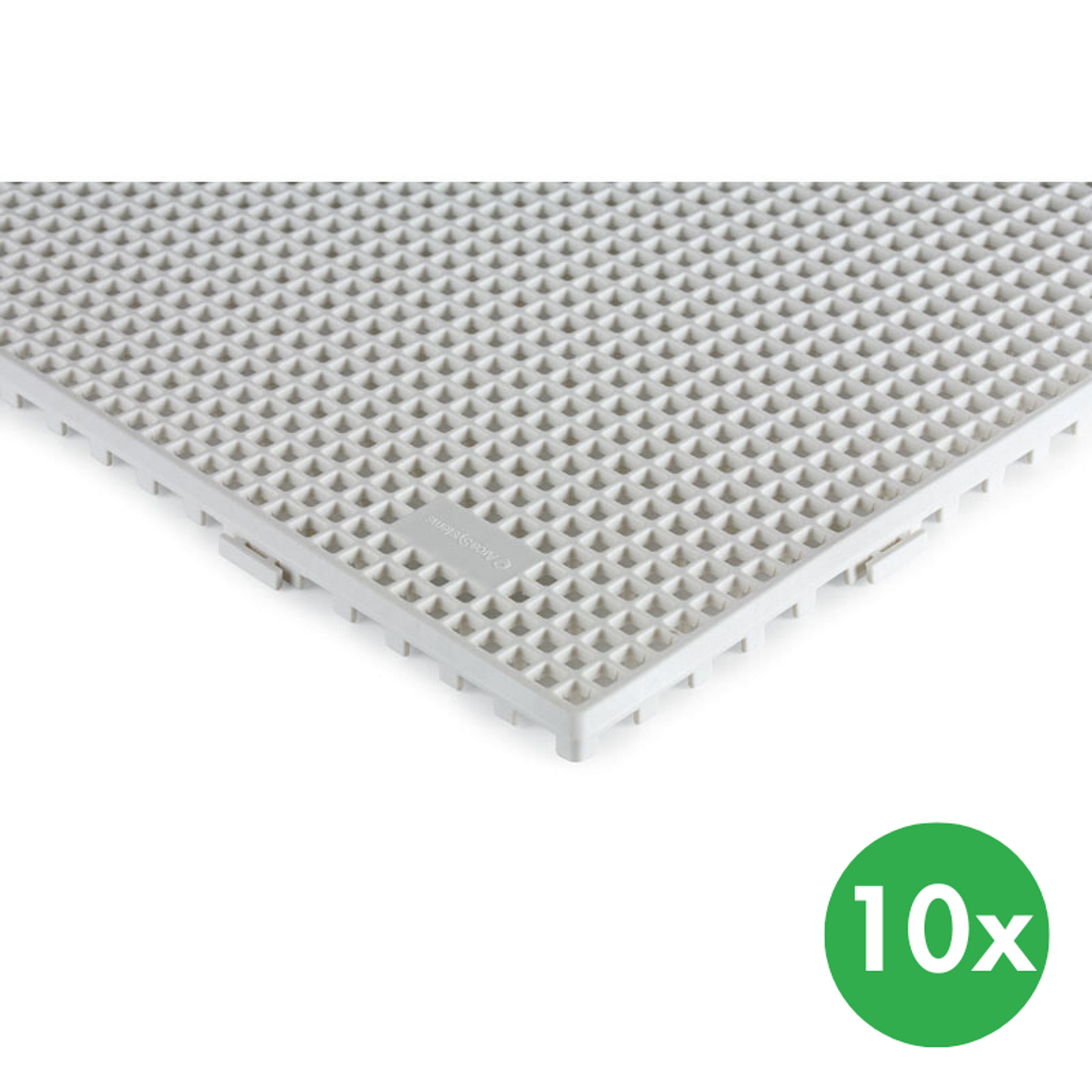 Fliesen für feuchte Umgebungen, 0,6 x 0,6 m, beige, 10 Stk.
