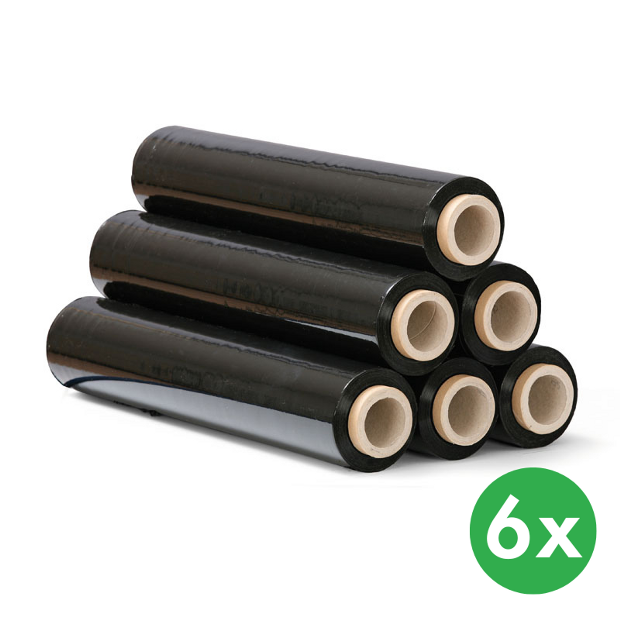 Folia stretch czarna, 17 mic, 450 mm x 232 m, 6 szt.
