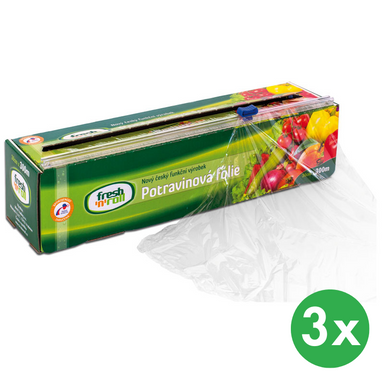 Folia stretch spożywcza 30 cm x 100 m, 3 szt.