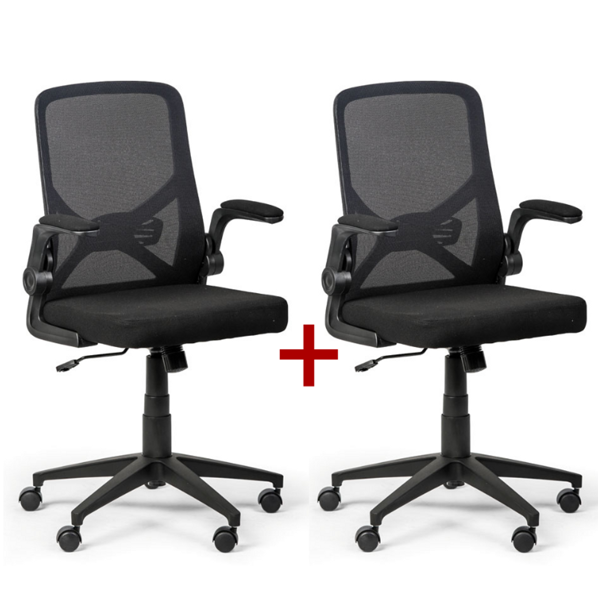 Fotel biurowy FLEXI 1+1 GRATIS, czarny