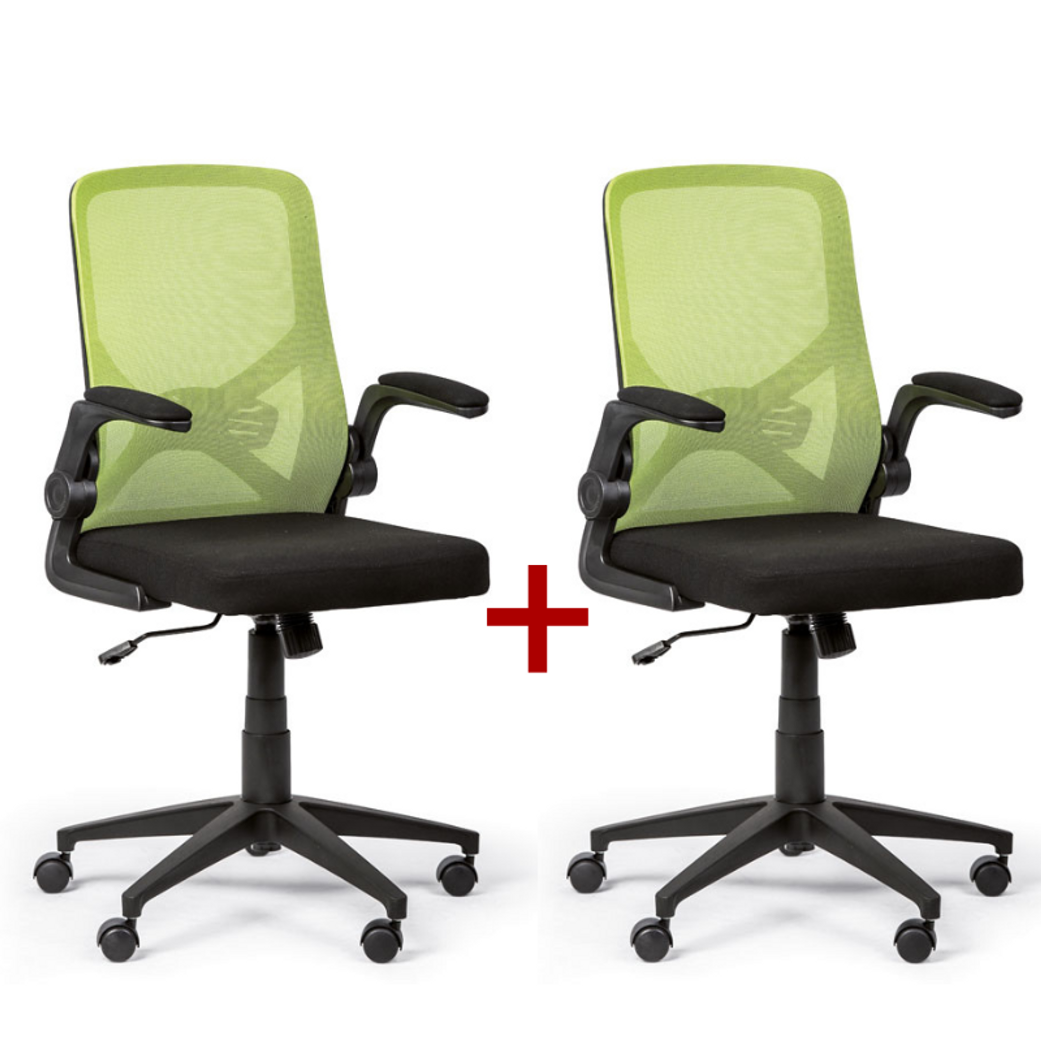 Fotel biurowy FLEXI 1+1 GRATIS, zielony