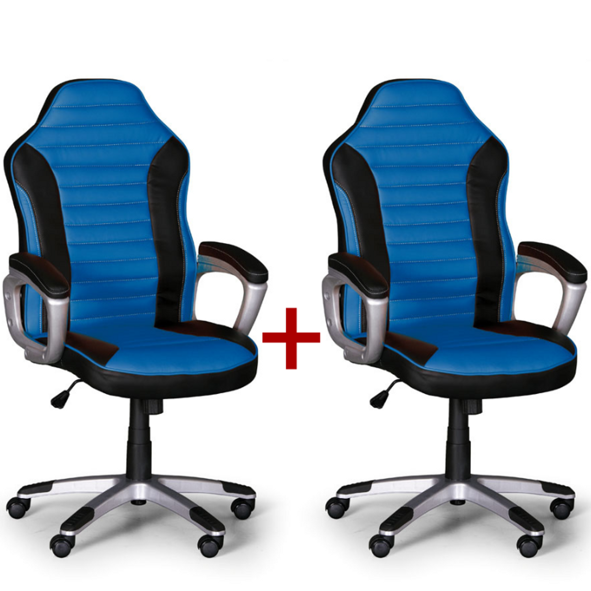 Fotel biurowy SPORT 1+1 GRATIS, niebieski
