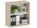 FUTURE-Büroregal, 1 Einlegeboden, 800 x 400 x 710 mm, Eiche natur