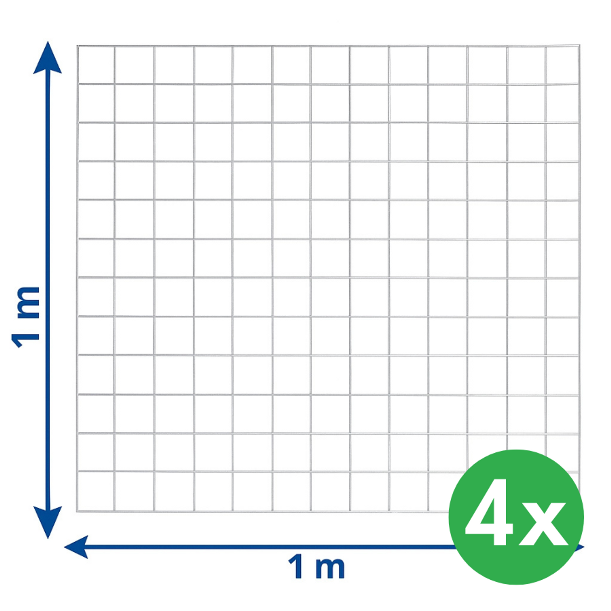 Gabionová síť 1x1 m, drát 3 mm, oka 5x5 cm, balení 4 ks