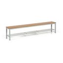 Garderobenbank mit Schuhablage, Sitz - Laminat, Länge 2000 mm, Buche