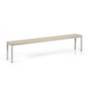 Garderobenbank, Sitz - Laminat, Länge 2000 mm, Birke