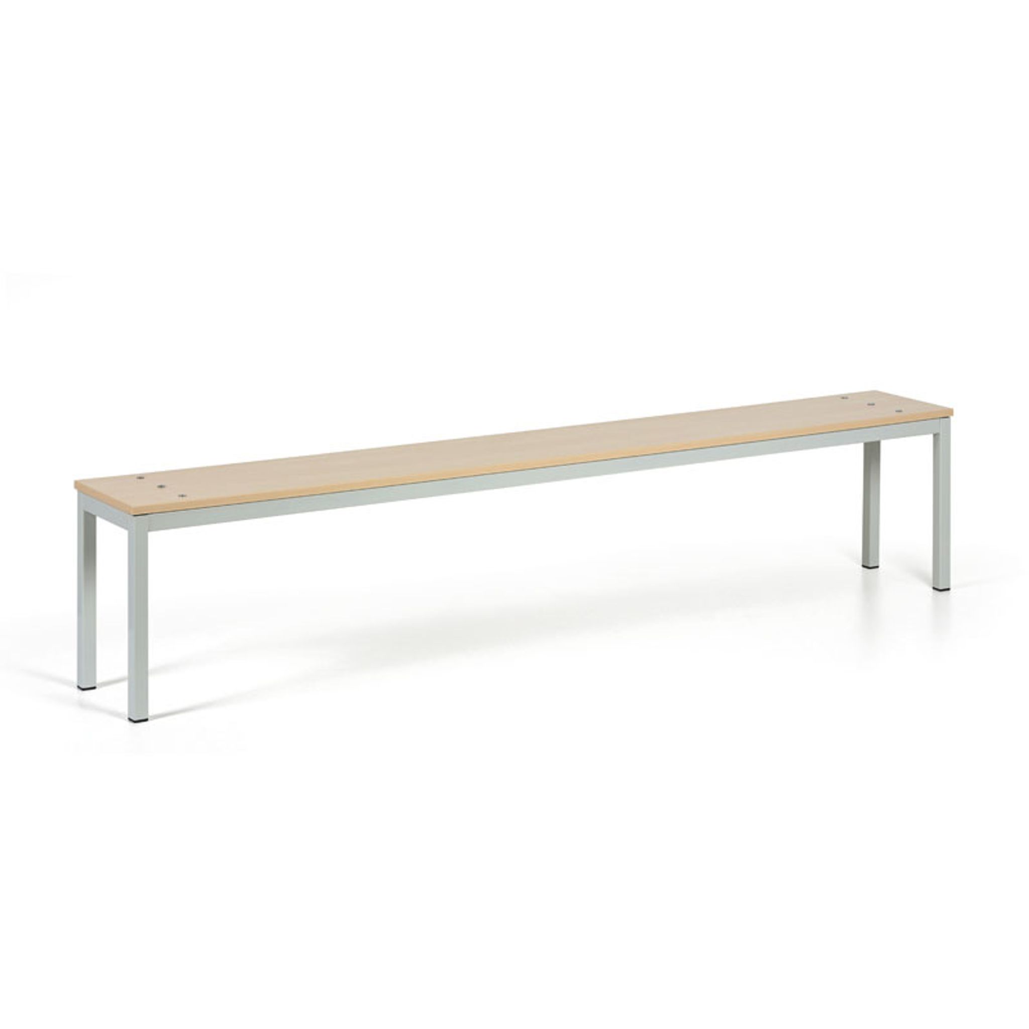 Umkleidebank, Sitzfläche - Laminat, Länge 2000 mm
