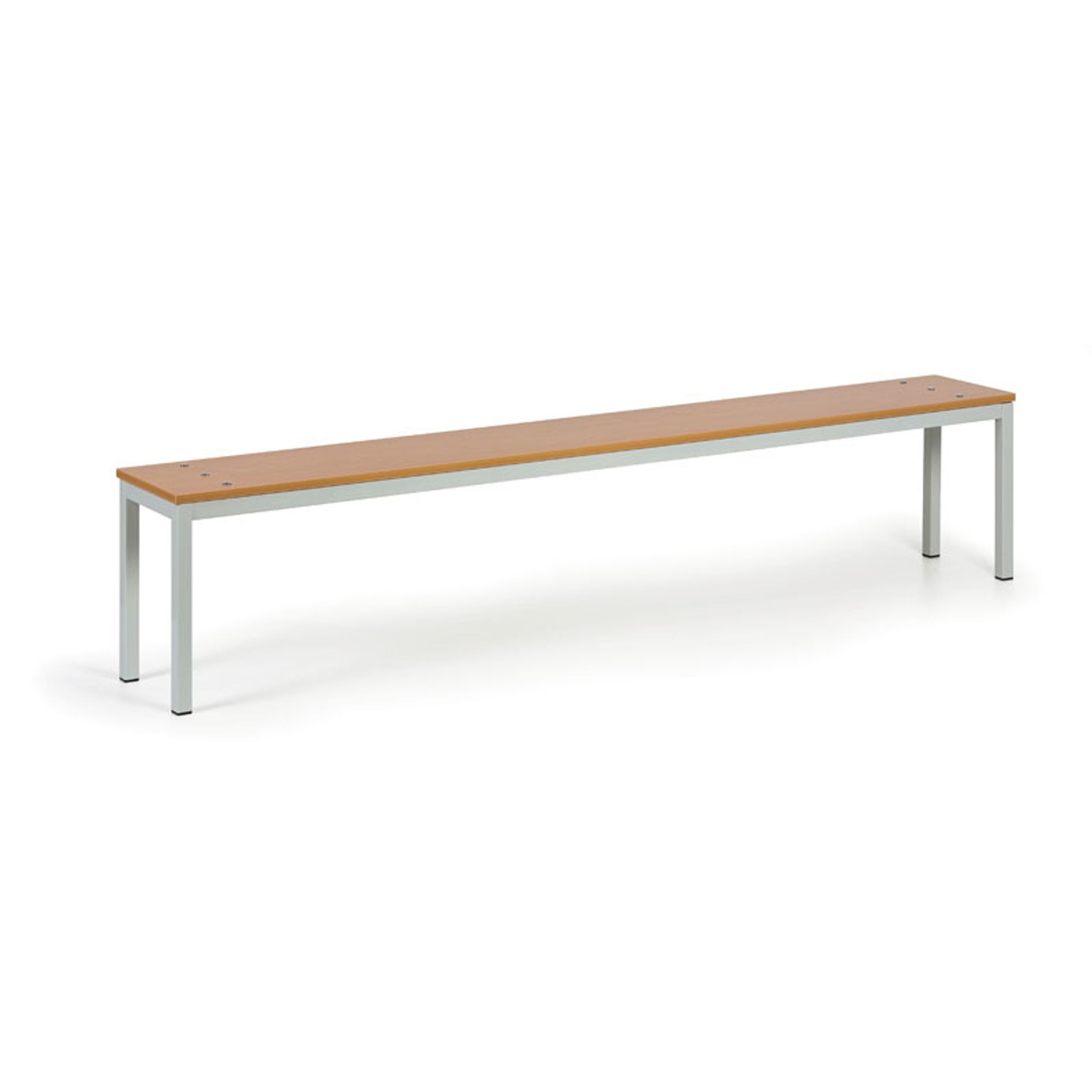 Garderobenbank, Sitz - Laminat, Länge 2000 mm, Buche