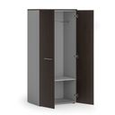 Garderobenschrank mit 1 Regalböden PRIMO GRAY, Kleiderstange, 1781 x 800 x 500 mm, grau/Wenge