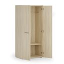 Garderobenschrank mit 1 Regalböden PRIMO WOOD, Kleiderstange, 1781 x 800 x 500 mm, Eiche natur