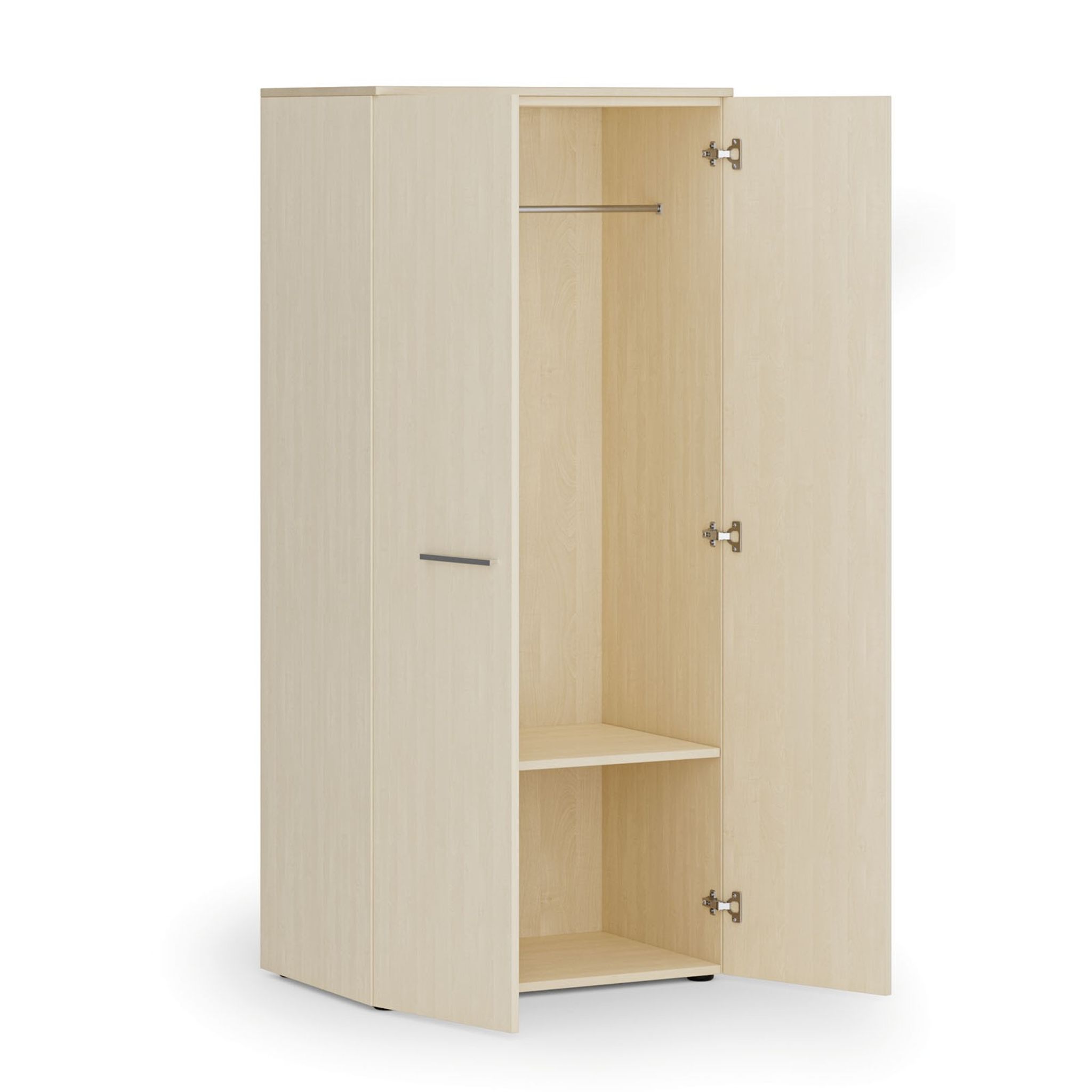 Garderobenschrank PRIMO WOOD, Kleiderstange, 800 x 500 x 1781 mm