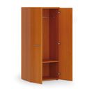 Garderobenschrank mit 1 Regalböden PRIMO WOOD, Kleiderstange, 800 x 500 x 1781 mm, Kirschbaum