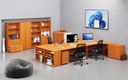 Garderobenschrank mit 1 Regalböden PRIMO WOOD, Kleiderstange, 800 x 500 x 1781 mm, Kirschbaum
