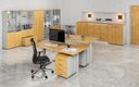 Garderobenschrank mit 3 Regalböden PRIMO GRAY, Kleiderstange, 800 x 500 x 1781 mm, grau/Buche