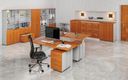 Garderobenschrank mit 3 Regalböden PRIMO GRAY, Kleiderstange, 800 x 500 x 1781 mm, grau/Kirschbaum
