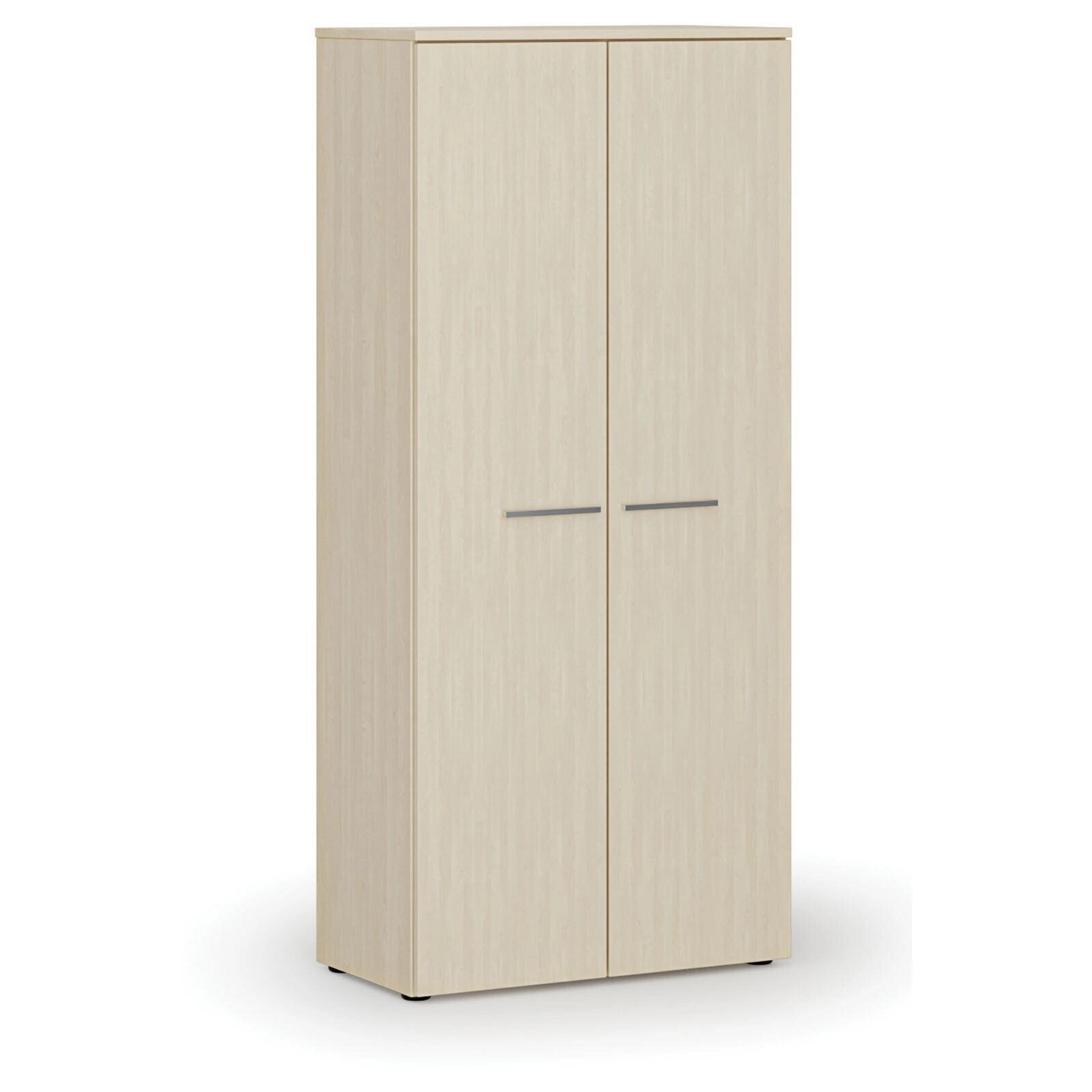 Garderobenschrank mit Auszug PRIMO WOOD, 1781 x 800 x 420 mm, Birke