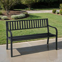 Gartenbank metall STRIP mit Rückenlehne 1+1 GRATIS, 1270 mm
