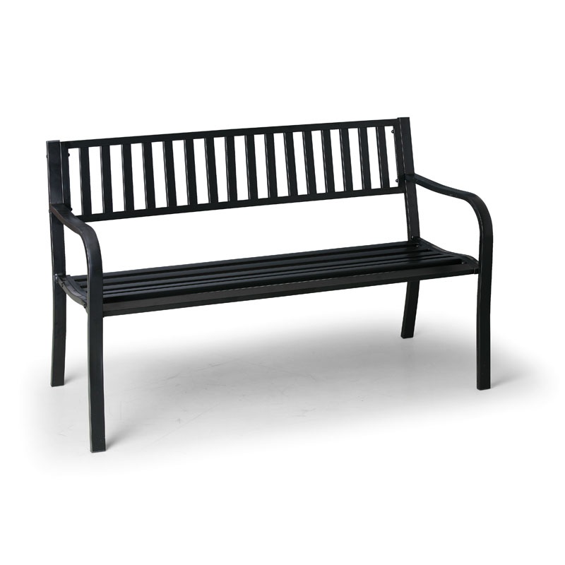 B2B Partner Gartenbank metall STRIP mit Rückenlehne, 1270 mm