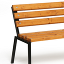 Gartenbank STACK, stapelbar, mit Rückenlehne, 1+1 GRATIS, 1500 mm, Limba