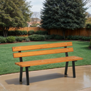 Gartenbank WOODY mit Rückenlehne 1+1 GRATIS, 1500 mm, Limba