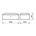 Geldkassette mit Münzeinsatz, 90 x 330 x 235 mm