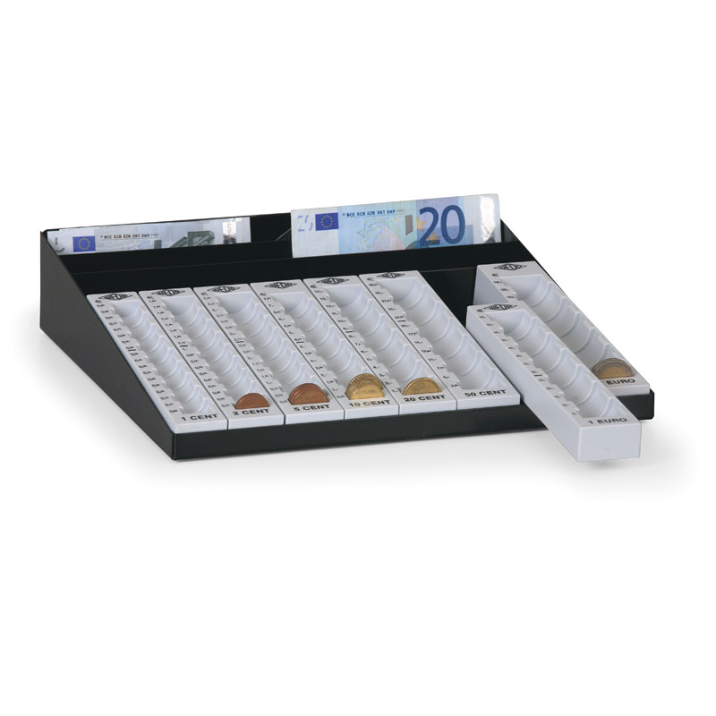 Geldzähler mit Teil für Banknoten