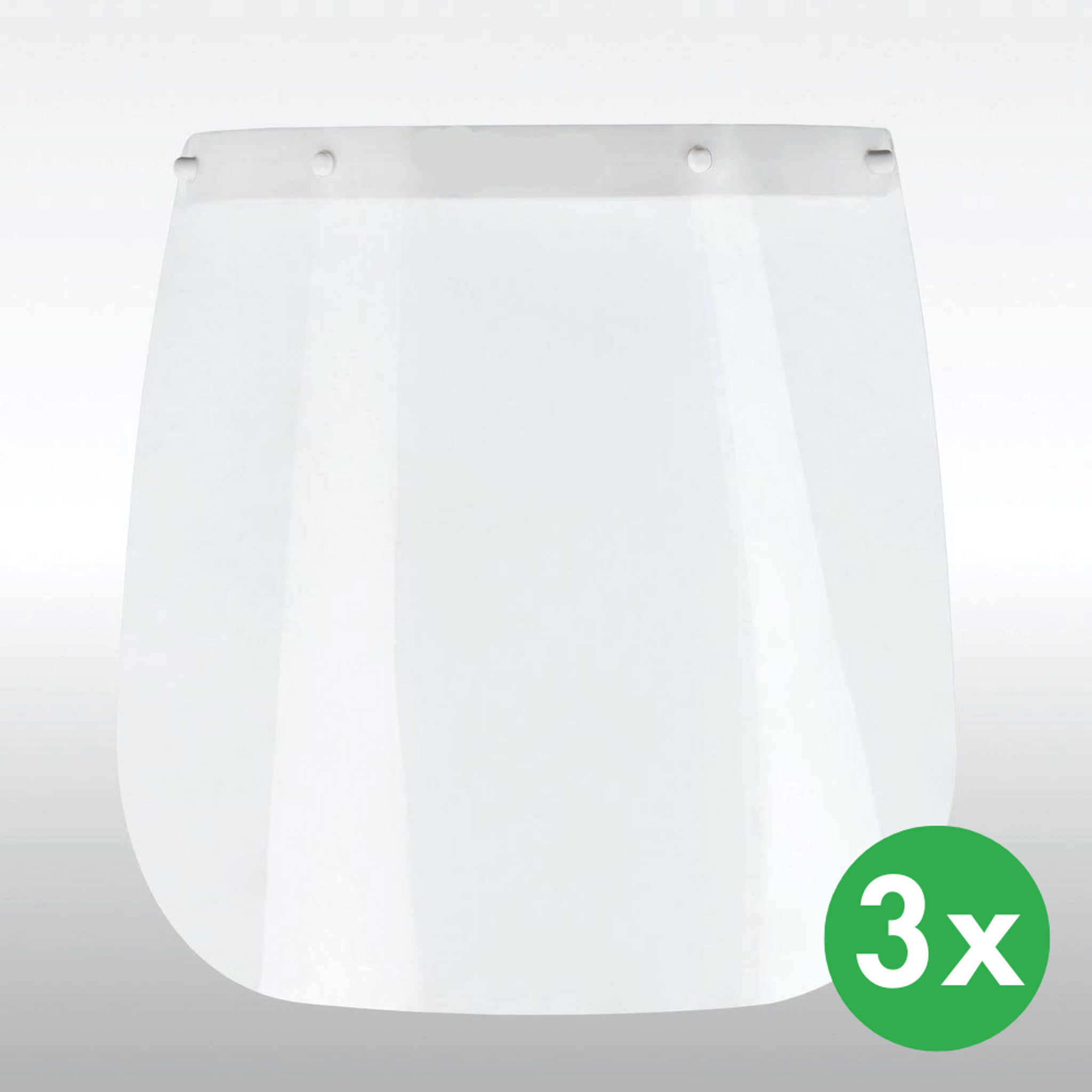 Gesichtsvisier 3D, 23x21 cm, 3 Stk.