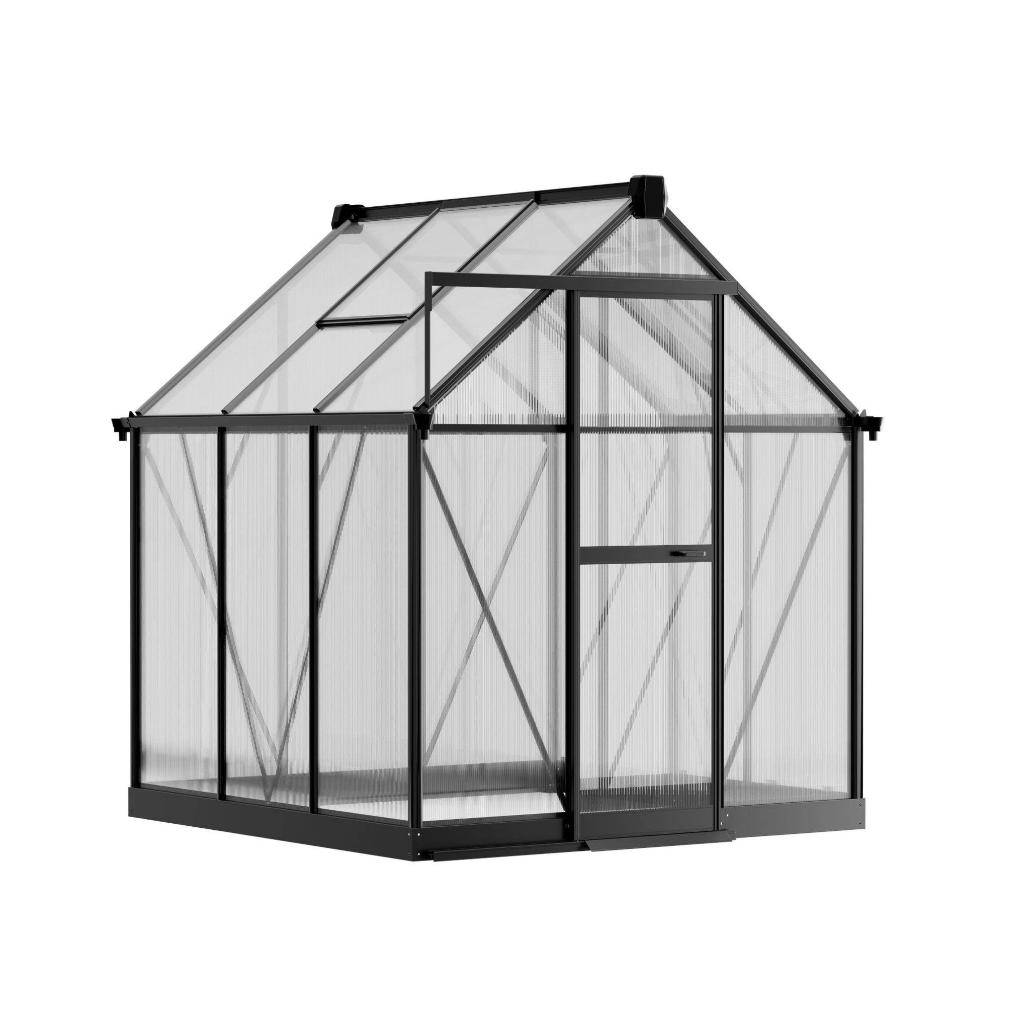 Gewächshaus 210 x 183 x 193 cm, verstärkte Konstruktion, Polycarbonat 6 mm Gewächshaus 210 x 183 x 193 cm, verstärkte Konstruktion, Polycarbonat 6 mm
