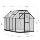 Gewächshaus 210 x 183 x 304 cm, verstärkte Konstruktion, Polycarbonat 6 mm Gewächshaus 210 x 183 x 304 cm, verstärkte Konstruktion, Polycarbonat 6 mm