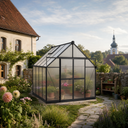 Gewächshaus 234 × 244 × 254 cm, verstärkte Konstruktion, Polycarbonat 6 mm
