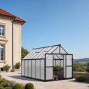 Gewächshaus 240 x 244 x 371 cm, verstärkte Konstruktion, Polycarbonat 6 mm