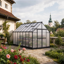 Gewächshaus 240 x 244 x 429 cm, verstärkte Konstruktion, Polycarbonat 6 mm