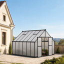 Gewächshaus 245 x 305 x 370 cm, verstärkte Konstruktion, Polycarbonat 6 mm
