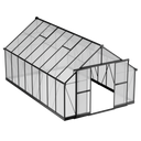 Gewächshaus 245 x 305 x 488 cm, verstärkte Konstruktion, Polycarbonat 6 mm