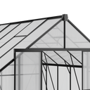 Gewächshaus 245 x 305 x 488 cm, verstärkte Konstruktion, Polycarbonat 6 mm