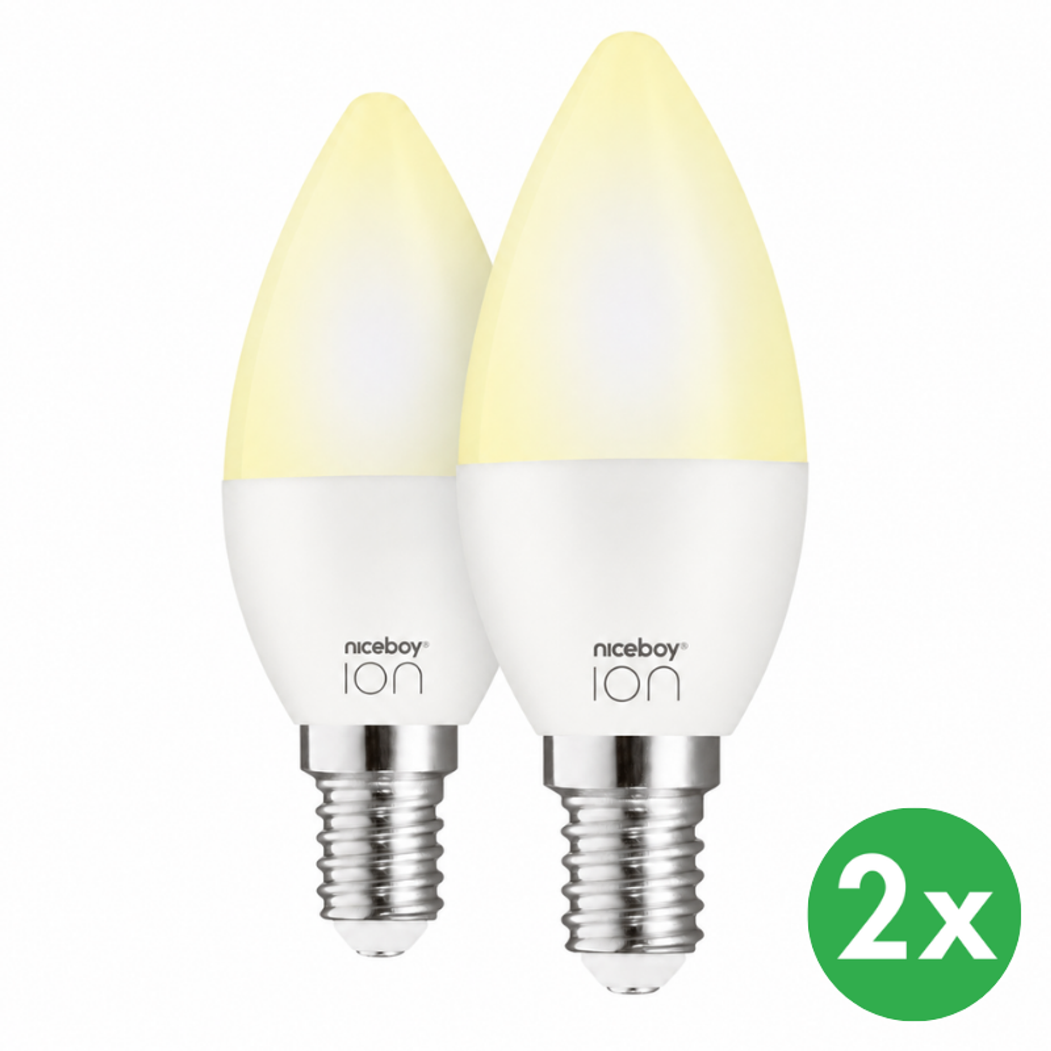 Glühbirnen Niceboy ION SmartBulb AMBIENT 5,5 W, E14, 2 St. Glühbirnen Niceboy ION SmartBulb AMBIENT 5,5 W, E14, 2 St.