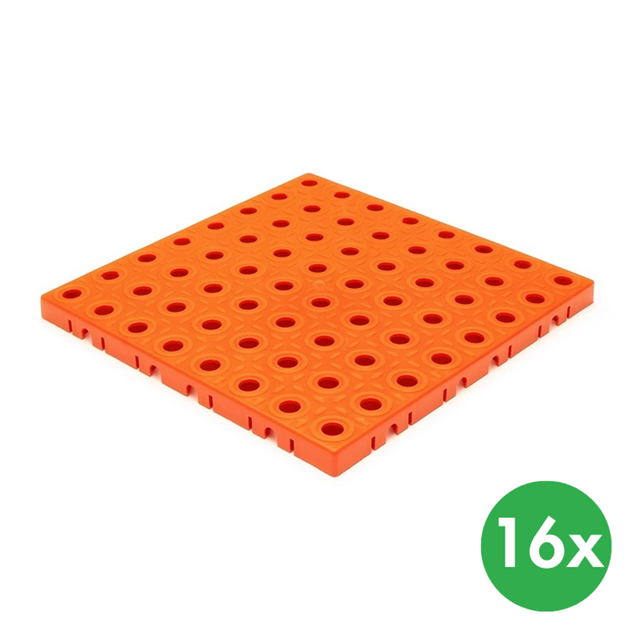 GripTil Bodenplatte, 16 Stück, orange