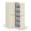 Großraumschrank mit ausziehbaren Regalen, 841 × 846 × 2000 mm, Birke Großraumschrank mit ausziehbaren Regalen, 841 × 846 × 2000 mm, Birke