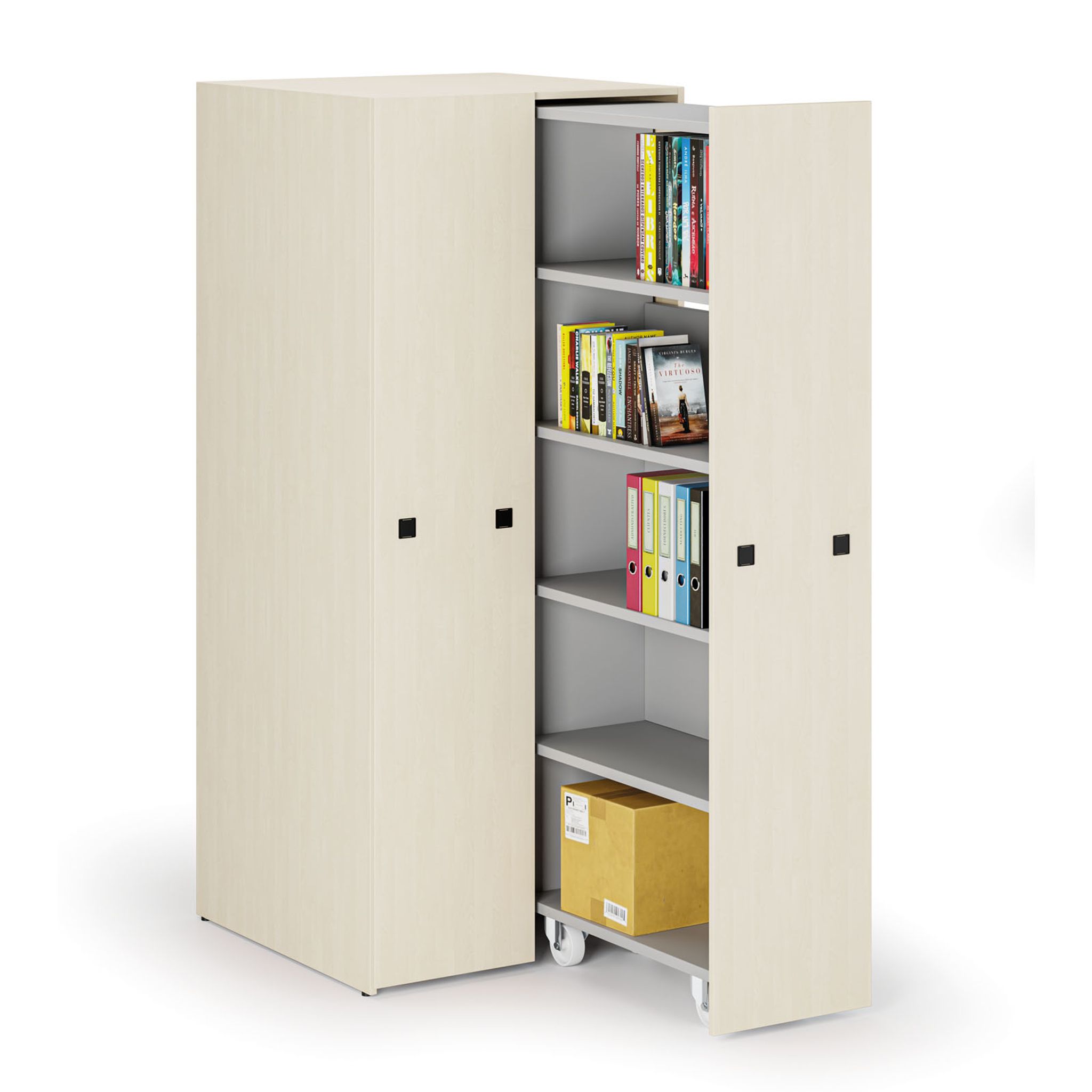 Großraumschrank mit ausziehbaren Regalen, 841 × 846 × 2000 mm