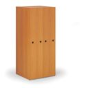 Großraumschrank mit ausziehbaren Regalen, 841 × 846 × 2000 mm, Kirschbaum