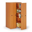 Großraumschrank mit ausziehbaren Regalen, 989 × 846 × 2000 mm, Kirschbaum