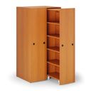 Großraumschrank mit ausziehbaren Regalen, 989 × 846 × 2000 mm, Kirschbaum