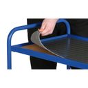 Gummiunterlage 920 x 680 mm, für Etagen mit Kante, schwarz