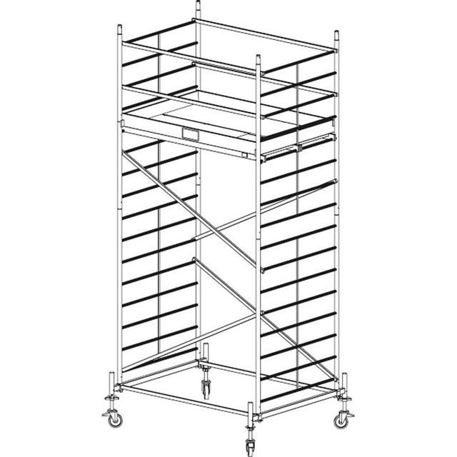 Hliníkové pojazdné lešenie Protec XXL 5,3 m