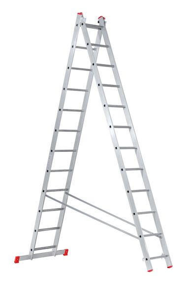 Hliníkový dvojdielny výsuvný rebrík VENBOS HOBBY, 2x12 priečok, 5,62 m