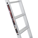 Hliníkový jednodielny rebrík ALVE PREMIUM s nášľapmi, 1x14 priečok, dĺžka 4,1 m