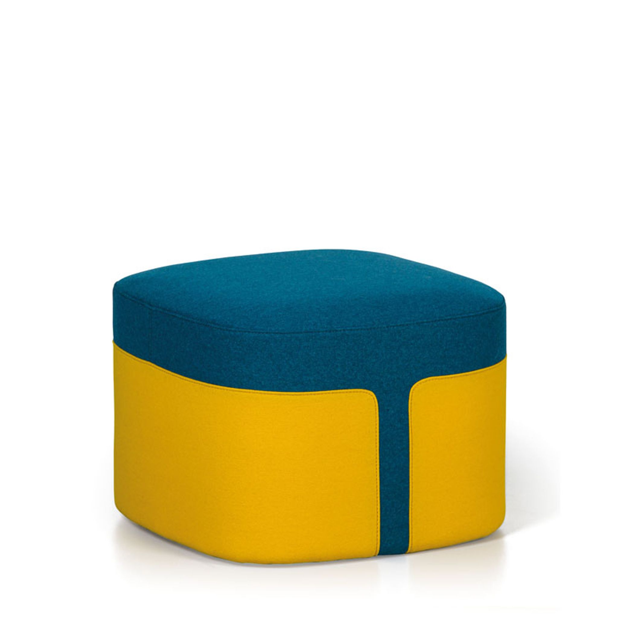 Hocker MIKE, blau-gelb