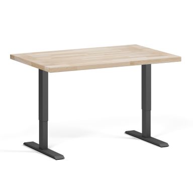 Höhenverstellbare Werkbank für die Werkstatt, 2 Motoren, 1200 x 800 x 760-1230 mm, schwarzer Untergestell