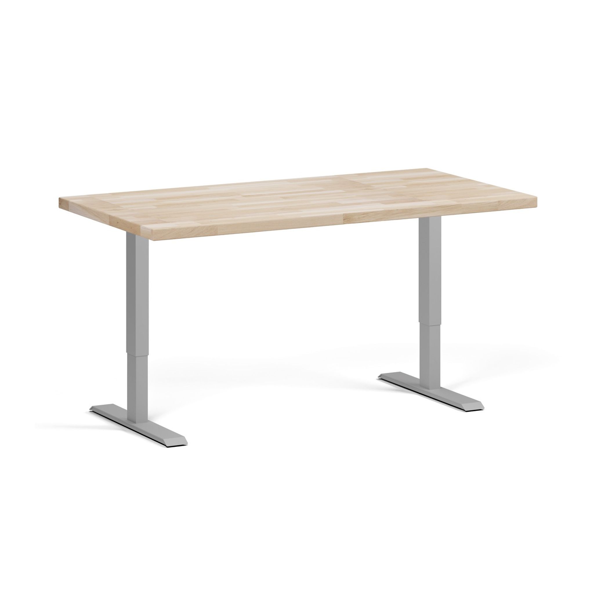 Höhenverstellbare Werkbank für die Werkstatt, 2 Motoren, 1500 x 800 x 760-1230 mm, graues Untergestell